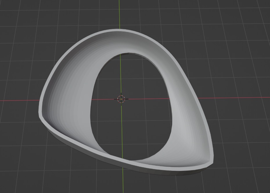 Screenshot of a finished 3D modeled fursuit eye