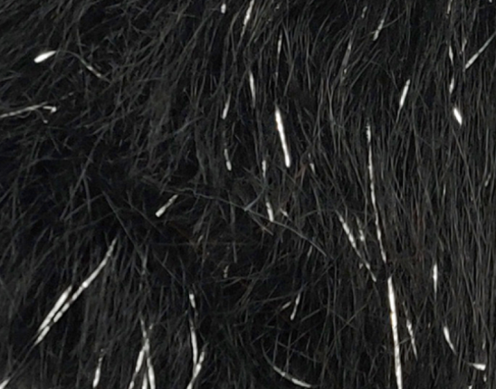 Black tinsel fur from Big Z Fabric
