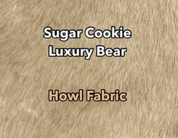 Sugar cookie luxury bear from Howl Fabric