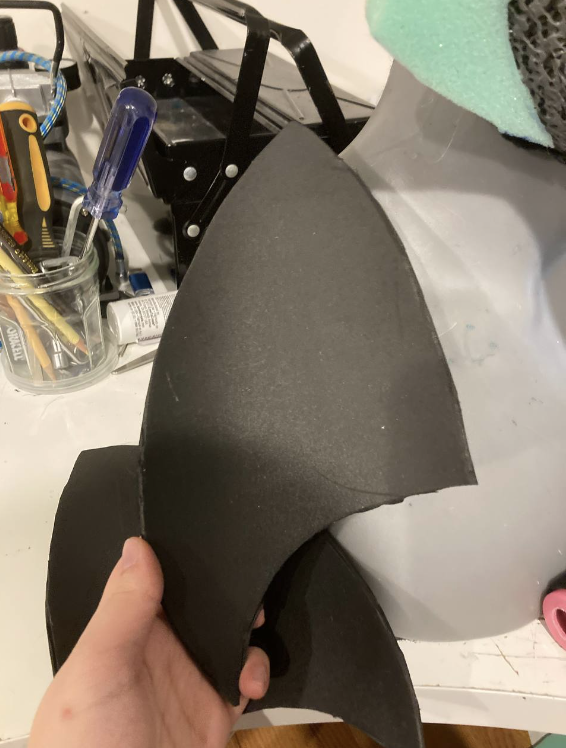 Ear cut out of EVA foam