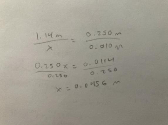 Math for a simple proportion to solve for a desired thickness