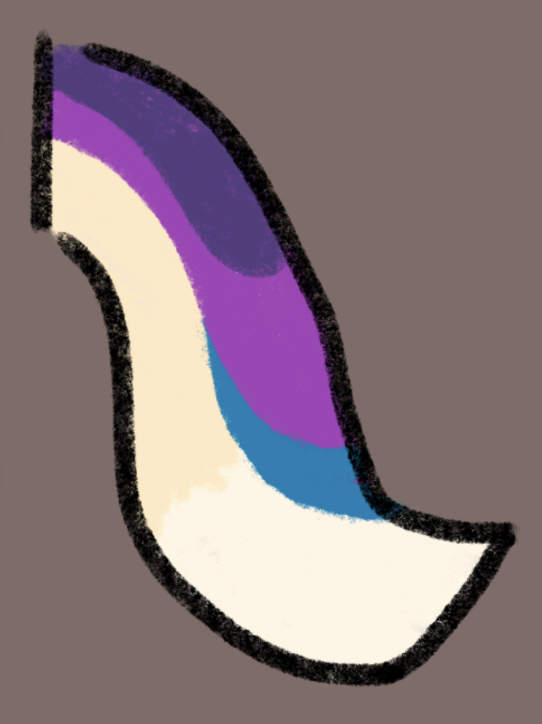 Digital drawing of a tail